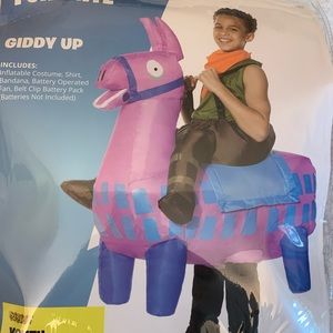 Fortnite Giddy Up costume. Very easy and cute.